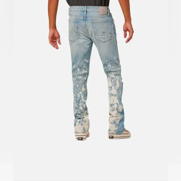 Hudson Jeans Walker Kick Flare Jean Men's in Painter Blue, 29 - Picture 3 of 12